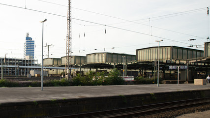 Duisburg, Germany at railway station