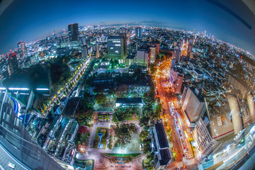 東京の夜景（文京シビックセンターから）