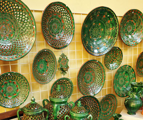 Spanish Ceramic typical from Ubeda, Jaen province, Andalusia, Spain