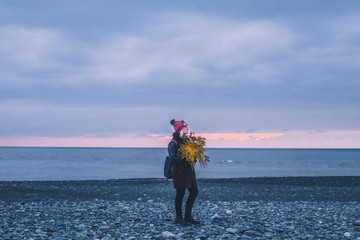 woman on the beach mimosa