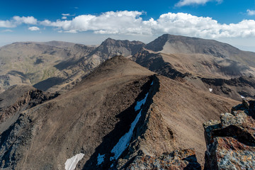 View of mountain and clouds