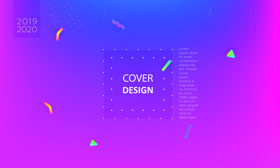 Color modern background. Colorful presentation backdrop. Cover design template. Vector background for poster, report, banner, any document page. Liquid fluid trendy futuristic color shapes. A4.