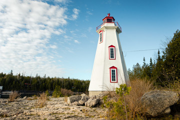 Fototapeta na wymiar Big Tub lighthouse, Tobermory, Ontario