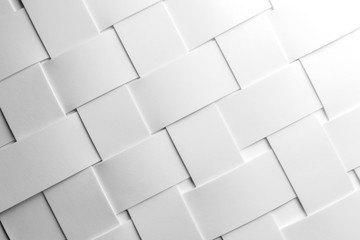 White stripes intertwined for abstract background