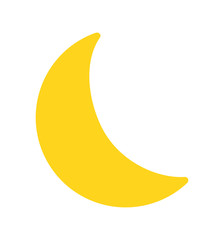 Moon icon isolated on white background vector illustration