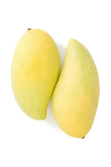 ripe mango asian. isolated on white background