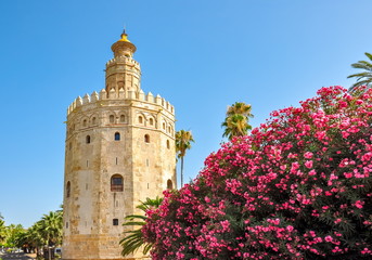 Fototapeta premium Tower of Gold (Torre del Oro), Seville, Spain