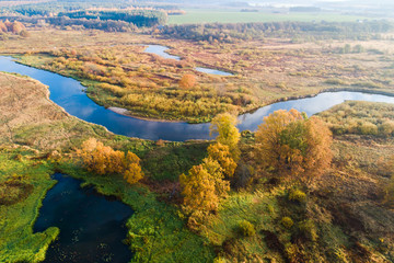 Fall. Above meadow.