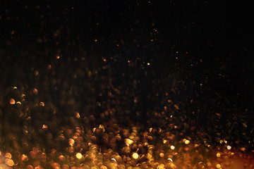 glittering sparkles in dark