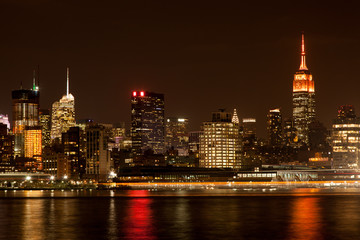 Midtown Manhattan Skyline at Night