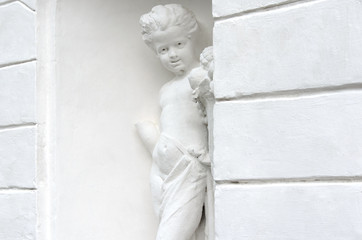 Sculpture of a boy