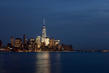 Obraz premium Lower Manhattan Skyline at Twilight