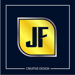 Initial Letter JF Logo Template Design
