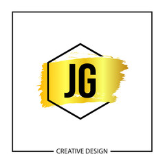 Initial Letter JG Logo Template Design