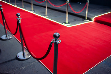 Red Carpet -  is traditionally used to mark the route taken by heads of state on ceremonial and formal occasions