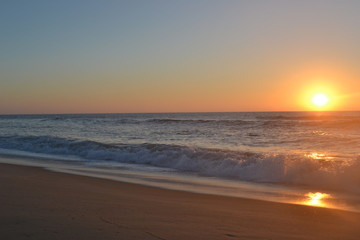 coucher de soleil sur l'ocean