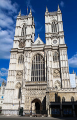 Fototapeta na wymiar Westminster abbey in a sunny day. London. United Kingdom.