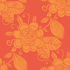 Dekokissen Colorful hand drawn floral seamless pattern. Abstract background with grunge flowers. Vector illustration. © _aine_