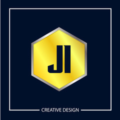 Initial Letter JI Logo Template Design