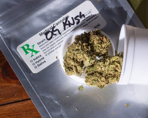 Medical marijuana from dispensary in California