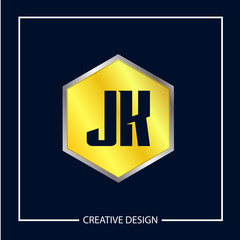 Initial Letter JK Logo Template Design