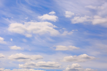 clouds blue sky / background clean blue sky with white clouds concept purity and freshness of nature