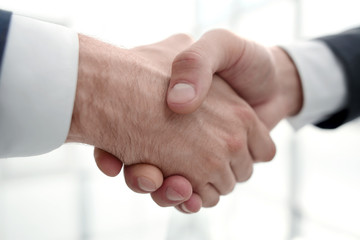 close up.handshake business partners