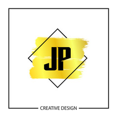 Initial Letter JP Logo Template Design