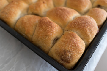 traditional Turkish delicacies made with minced meat and dough 'pan delight':