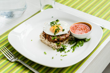 breakfast in the cafe