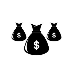 Money bag icon. vector illustration on white background