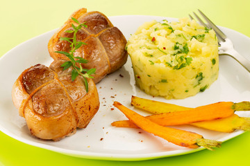 Paupiettes de veau purée de céléries