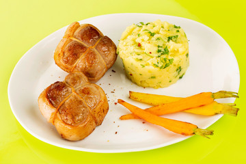 Paupiettes de veau purée de céléries