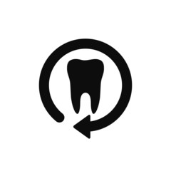 tooth arrow, icon vector illustration eps10