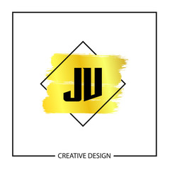 Initial Letter JV Logo Template Design