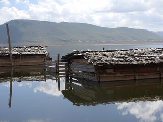 China. Plateau on 3000 meters in Tibet