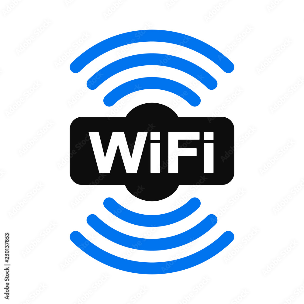 Poster wifi zone location icon – vector for stock