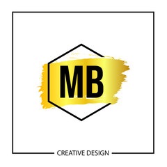 Initial MB Letter Logo Template Design