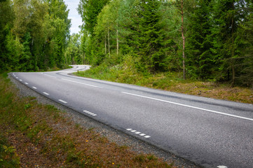 Fototapeta na wymiar Skogsvägen