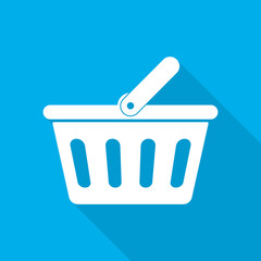 Shopping basket icon. Vector illustration