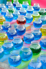 Colorful Glass Bottles
