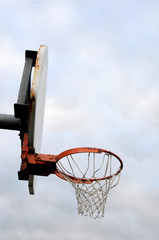 Under the Basketball Hoop