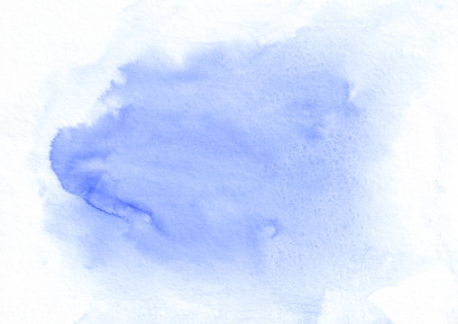 Dark blue watercolor running stain. It's a good background for any type of designer work. © vellot