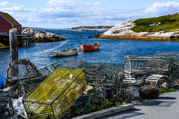 Idyl Boats Waiting for Next Year in Peggy's Cove