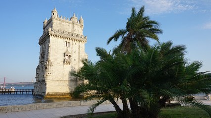 Fototapeta na wymiar tower of belem in lisbon in portugal