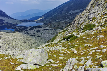 Amazing Landscape with Gergiyski lakes,  Pirin Mountain, Bulgaria