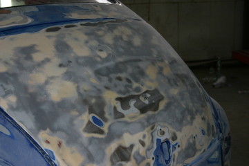 painting the car