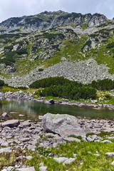 Amazing landscape of Upper Muratovo lake, Pirin Mountain, Bulgaria