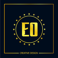 Initial EO Letter Logo Template Design