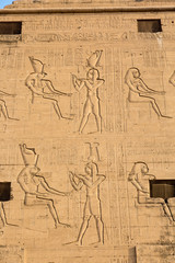 The temple of Horus in Edfu